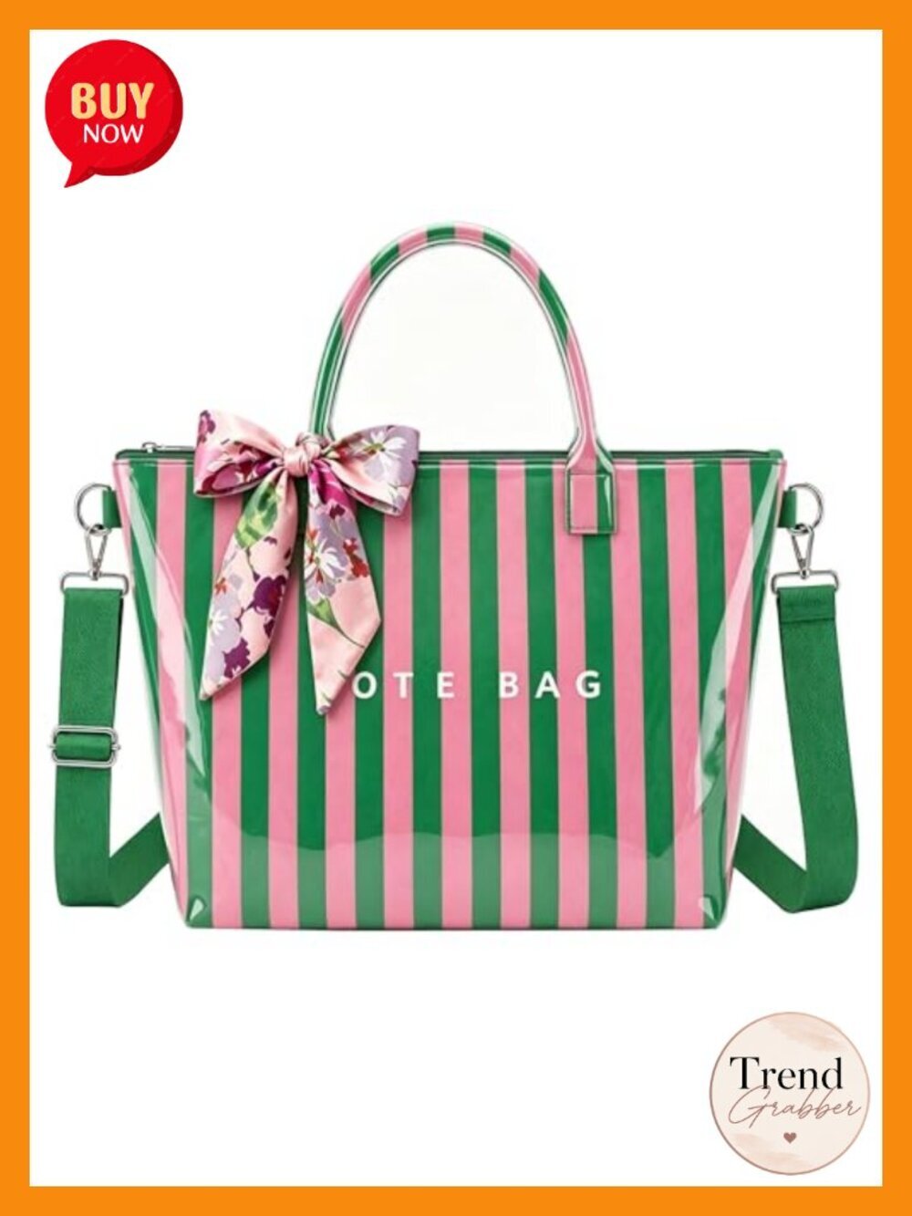 Large Kraft Paper PVC Tote Bag for Women Shoulder Work Travel Crossbody
